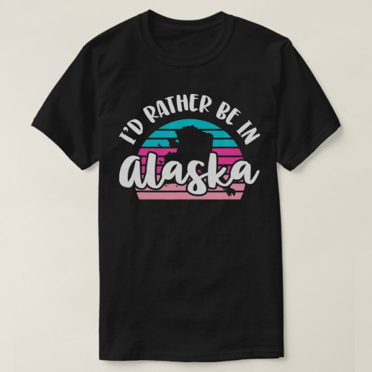 Ich wäre eher in Alaska. T-Shirt (Design vorne)