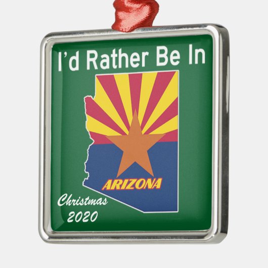 Ich wäre eher in Arizona AZ Ornament Aus Metall (Links)