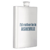 Ich wäre eher in Asheville North Carolina Flachmann (Rechts)