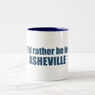 Ich wäre eher in Asheville North Carolina Zweifarbige Tasse