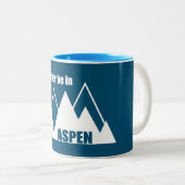 Ich wäre eher in Aspen Colorado Mountain Zweifarbige Tasse (VorderseiteRechts)
