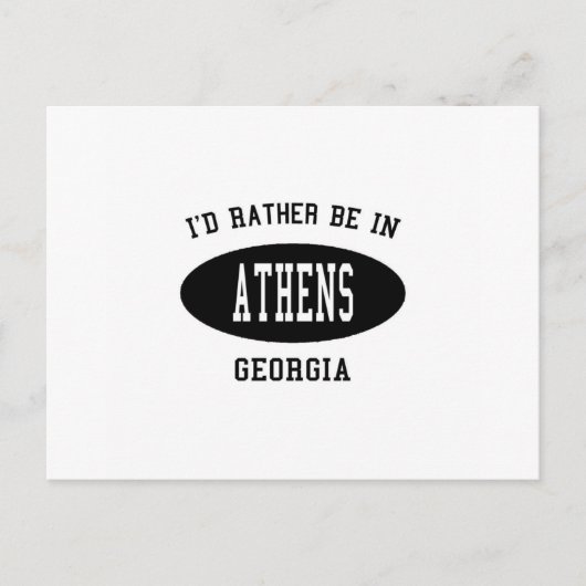 Ich wäre eher in Athen, Georgien Postkarte (Vorderseite)