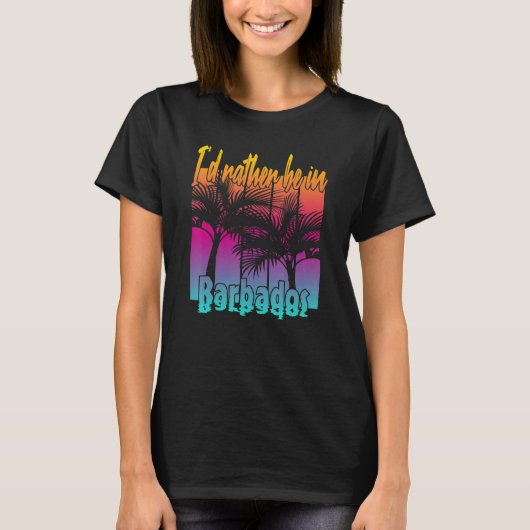 Ich wäre eher in Barbados T-Shirt (Vorderseite)