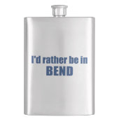 Ich wäre eher in Bend Oregon Flachmann (Vorderseite)