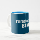 Ich wäre eher in Bend Oregon Zweifarbige Tasse (Vorderseite Links)