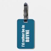 Ich wäre eher in Boyne Michigan Gepäckanhänger (Rückseite vertikal)