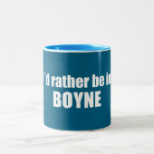 Ich wäre eher in Boyne Michigan Zweifarbige Tasse (Mittel)