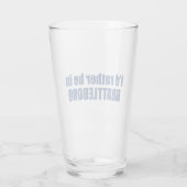 Ich wäre eher in Brattleboro Vermont. Glas (Rückseite)
