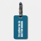 Ich wäre eher in Bretton Woods Gepäckanhänger (Rückseite vertikal)