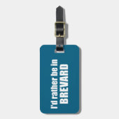 Ich wäre eher in Brevard North Carolina Gepäckanhänger (Vorderseite vertikal)