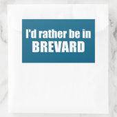 Ich wäre eher in Brevard North Carolina Rechteckiger Aufkleber (Tasche)