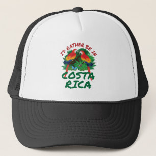 Ich wäre eher in Costa Rica Urlaub Souvenir Truckerkappe