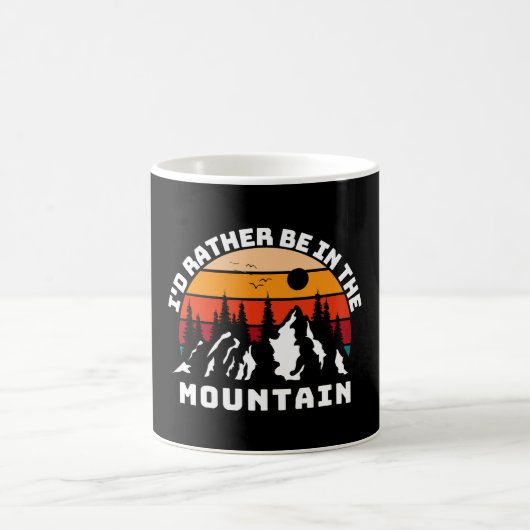 Ich wäre eher in den Bergen Kaffeetasse (Mittel)