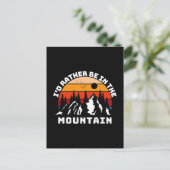 Ich wäre eher in den Bergen Postkarte (Stehend Vorderseite)