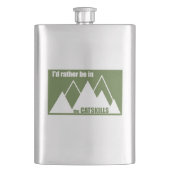 Ich wäre eher in den Catskills Flachmann (Vorderseite)