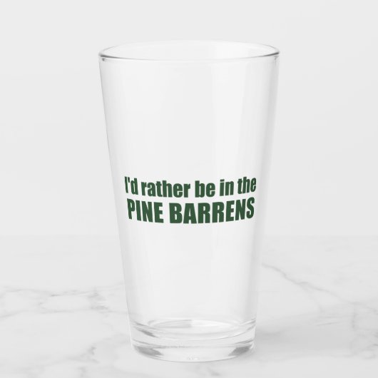 Ich wäre eher in den Kiefernwäldern. Glas (Vorderseite)