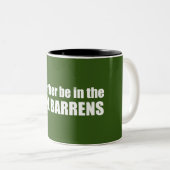 Ich wäre eher in den Kiefernwäldern. Zweifarbige Tasse (VorderseiteRechts)