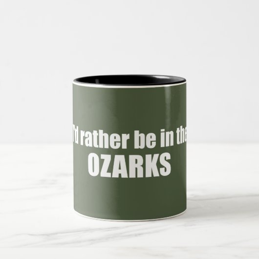 Ich wäre eher in den Ozarks Zweifarbige Tasse (Mittel)