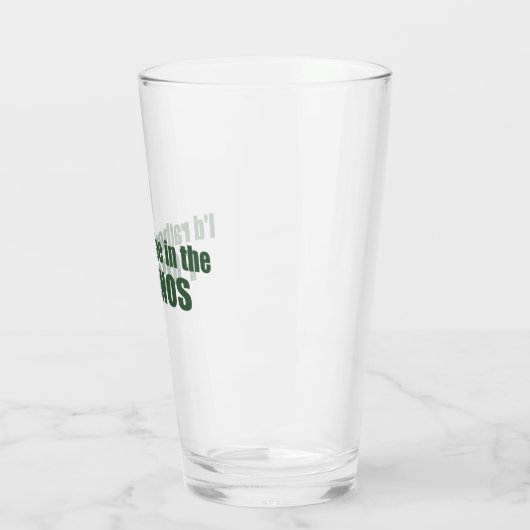 Ich wäre eher in den Poconos Glas (Links)