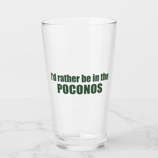 Ich wäre eher in den Poconos Glas (Vorderseite)