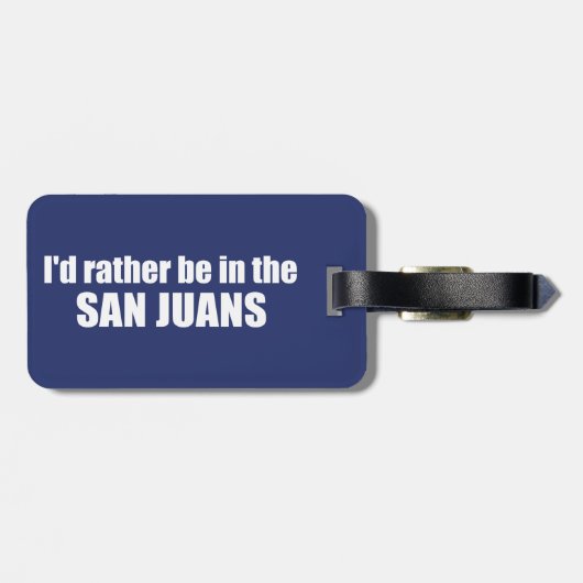 Ich wäre eher in den San Juans Gepäckanhänger (Rückseite horizontal)