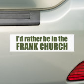 Ich wäre eher in der Frank-Kirche Autoaufkleber (Auf Auto)