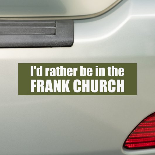 Ich wäre eher in der Frank-Kirche Autoaufkleber (Auf Auto)