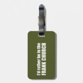 Ich wäre eher in der Frank-Kirche Gepäckanhänger (Rückseite vertikal)