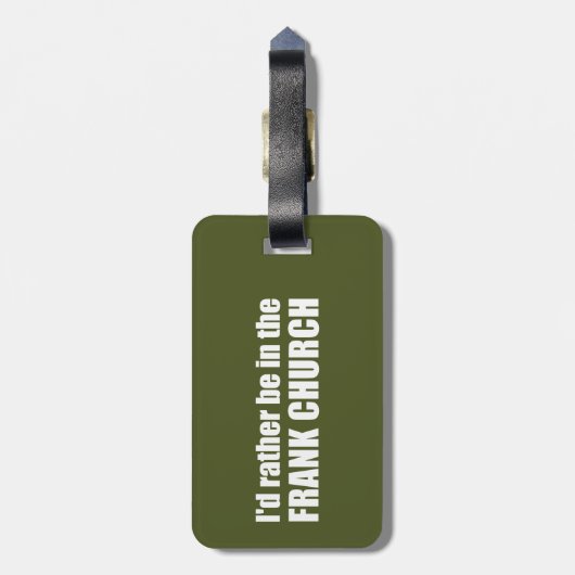 Ich wäre eher in der Frank-Kirche Gepäckanhänger (Rückseite vertikal)