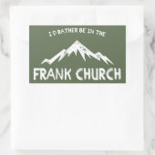 Ich wäre eher in der Frank-Kirche Rechteckiger Aufkleber (Tasche)