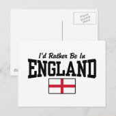 Ich wäre eher in England Postkarte (Vorne/Hinten)