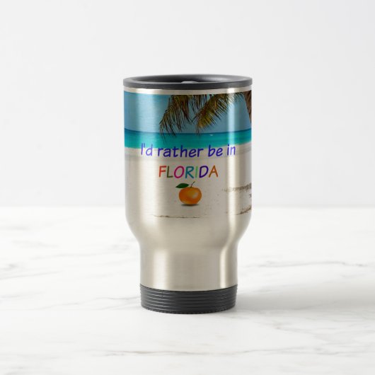 Ich wäre eher in Florida, einer Zwei-Tonen-Kaffee- Reisebecher (Mittel)
