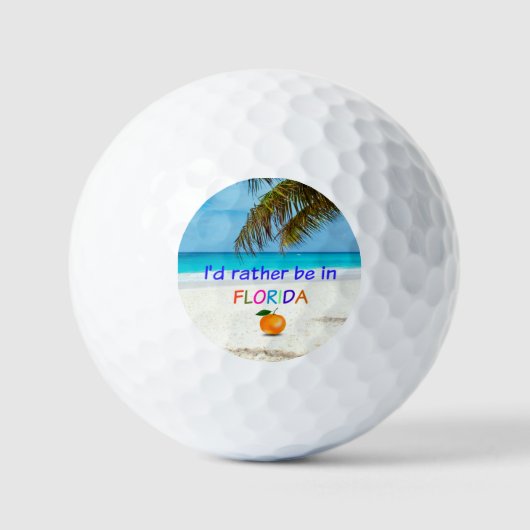 Ich wäre eher in Florida, Golfball (Vorderseite)