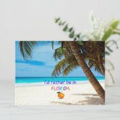 Ich wäre eher in Florida Karte (Stehend Vorderseite)