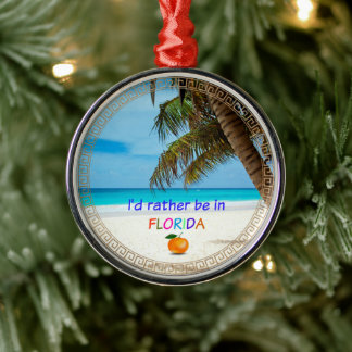 Ich wäre eher in Florida, Ornament Aus Metall