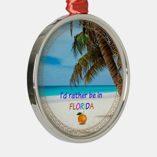 Ich wäre eher in Florida, Ornament Aus Metall (Rechts)