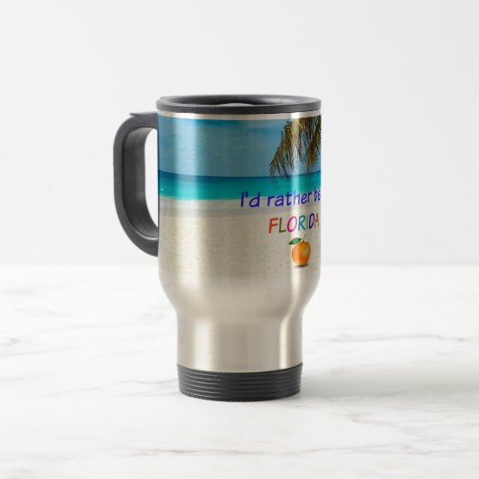 Ich wäre eher in Florida Reisebecher (Vorderseite Links)
