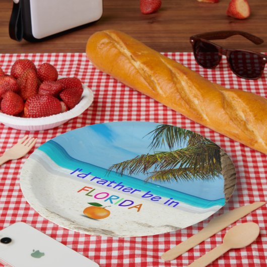 Ich wäre eher in Florida (sonnig), Pappteller (Picknick)