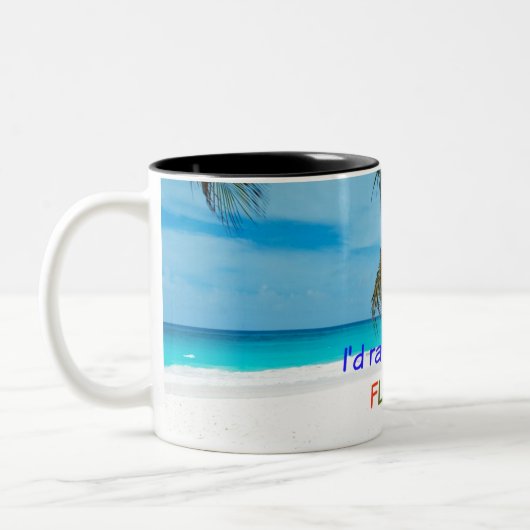 Ich wäre eher in Florida Zweifarbige Tasse (Links)