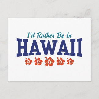 Ich wäre eher in Hawaii Postkarte