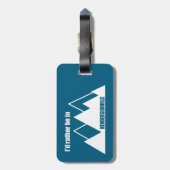 Ich wäre eher in Hendersonville NC Mountain Gepäckanhänger (Rückseite vertikal)