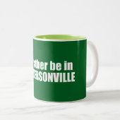 Ich wäre eher in Hendersonville North Carolina Zweifarbige Tasse (VorderseiteRechts)