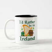 Ich wäre eher in Irland Zweifarbige Tasse (Links)