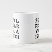 Ich wäre eher in Island, wenn ich Typografie zitie Jumbo-Tasse (Vorderseite)