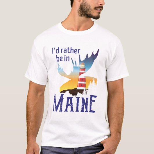 Ich wäre eher in Maine T-Shirt (Vorderseite)