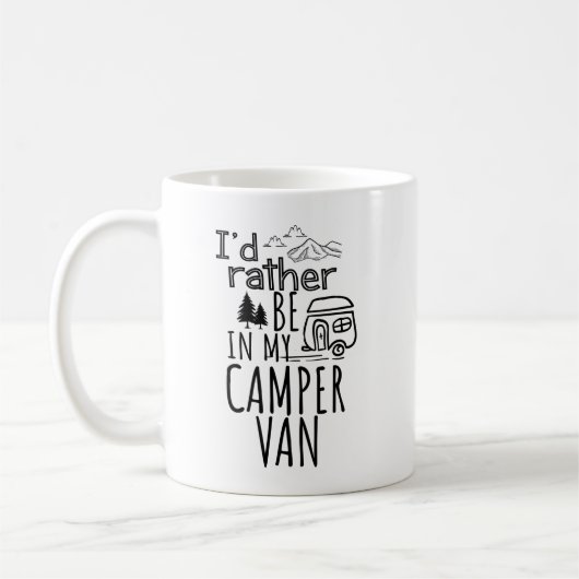 Ich wäre eher in meinem Camper Van Kaffeetasse (Links)