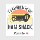 Ich wäre eher in meiner Hütte. Aufkleber (Blatt)