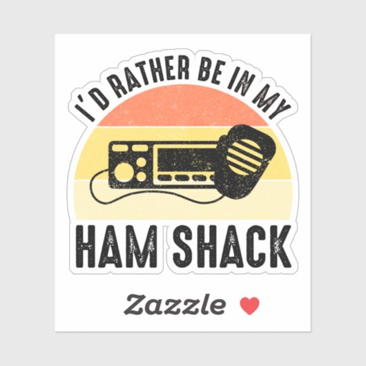 Ich wäre eher in meiner Hütte. Aufkleber (Blatt)