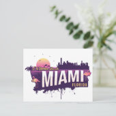 Ich wäre eher in Miami - Funny Florida Postkarte (Stehend Vorderseite)
