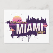 Ich wäre eher in Miami - Funny Florida Postkarte (Vorderseite)